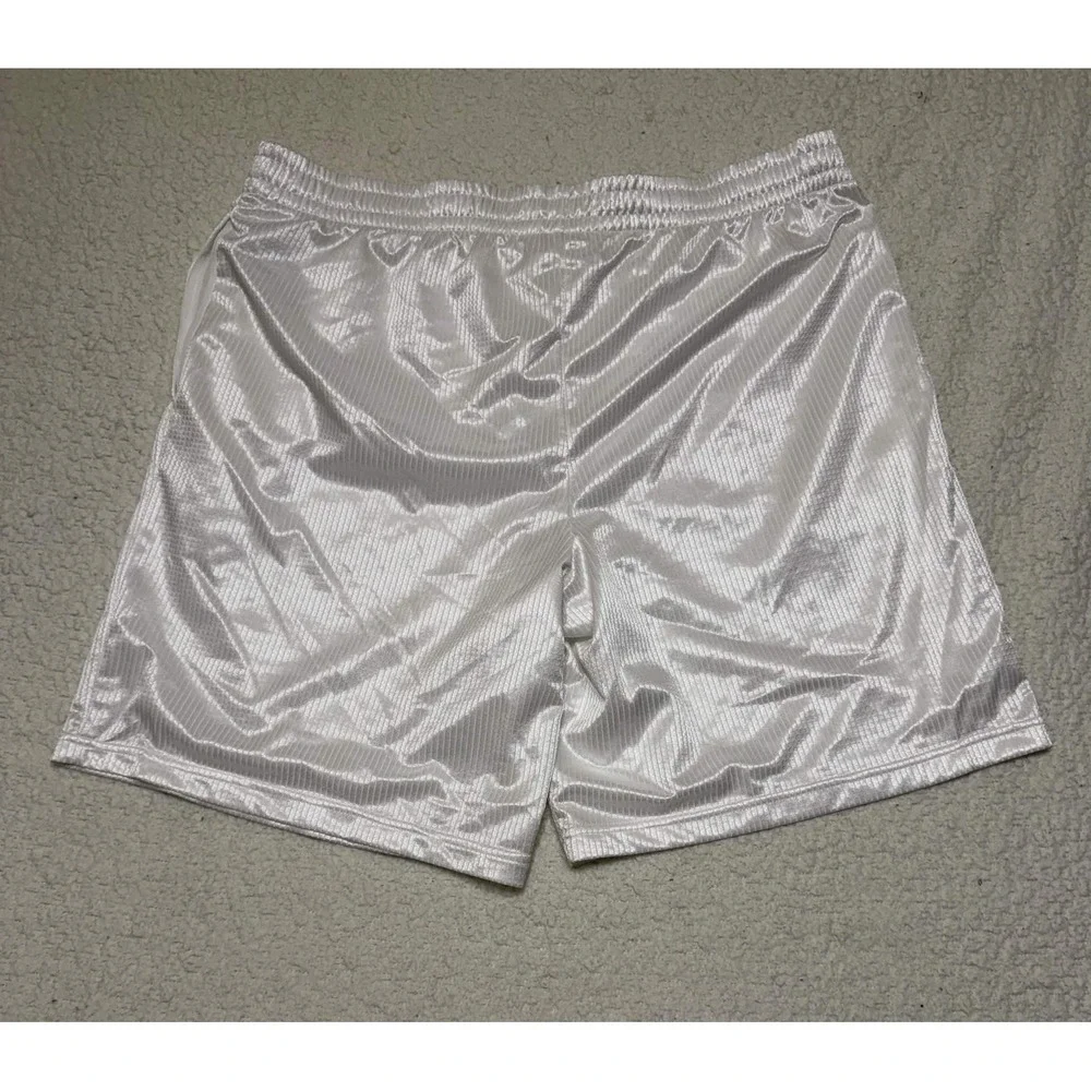 Starter Mens Athletic Shorts XL White Solid Mesh RM14104W Vintage